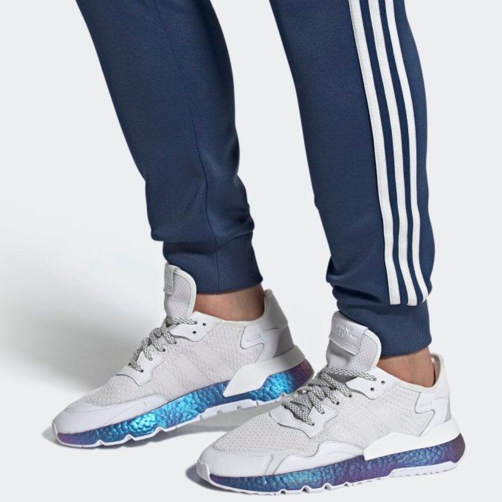 Adidas Nite Jogger - (Cloud, Cloud, Crystal) - 9.5